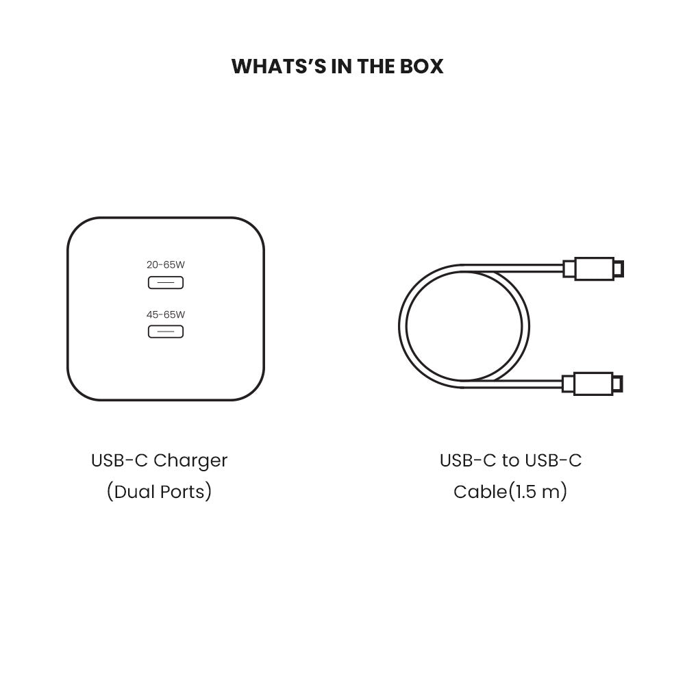 BLITZ 65 2-Port USB-C GaN Charger - 65W